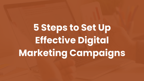 5 Steps to Set Up Effective Digital Marketing Campaigns - Cover Image