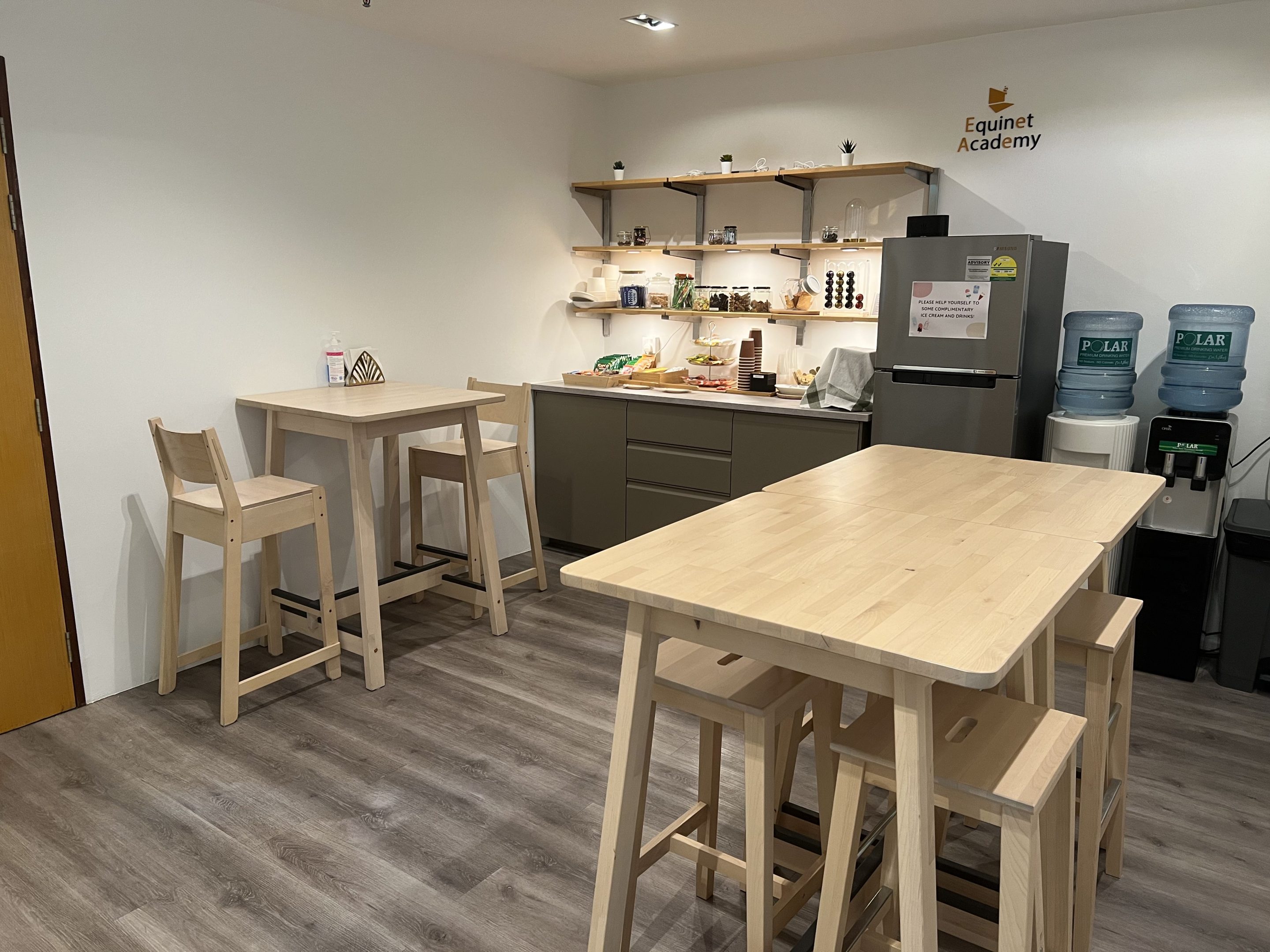 Pantry and networking space