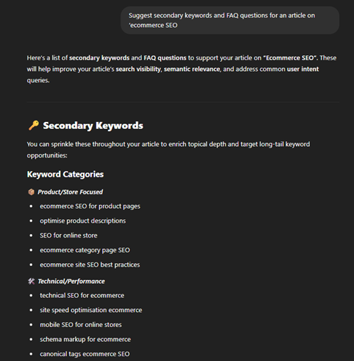 Incorporating SEO elements