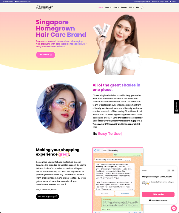 Trainee's WordPress Website Portfolio - DixmondSG